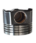 Beefed-Up Diesel Engine Piston Replacement for Heavy Equipment and Trucks, Compatible With C7 Engine, Part 2382720, Precision Fit Core Combustion Component for Excavators, Loaders and Diesel Power Units. Steel diesel piston with ring grooves, front view