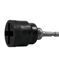 Heavy Duty Scissor Type Car Jack And Socket Converter For Quick Tire Swap, high strength steel sleeve adapter front view
