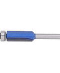 Heavy Duty Top Bearing Flush Trim Router Bits For Woodworking Projects With Sharp Carbide Cutting Edge Nanometer Blue Coating 1/4 Inch Shank