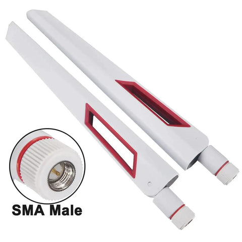 Dual Band Antenna 2.4 GHz 5 GHz High Gain 5 dBi SMA Male Plug and Play for SDR Receivers LoRa Modules FPV Drones