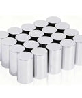 20 Pack Chrome ABS Screw On Lug Nut Covers 33mm Fit 4 Inch Height Cylindrical Design for Semi Trucks Durable Chrome Plated
