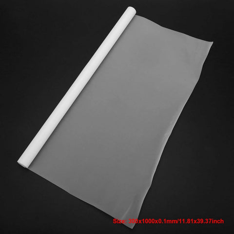 Rolled PTFE Film Sheet For Heat Press Transfers 11.8 X 39.37 Inches 0.1mm Thick Heat Resistant Protective Sheet on black background