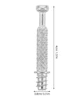 200 Pcs Heavy Duty Cam Lock Screws With 40Mm Furniture Connector Bolts For Rock Solid Cabinet Assembly And Wardrobes Quick Snap Tight Install For Particle Board - detailed view of cam lock screw, 4cm long, with textured grip.