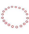 Lower Unit Oil Drain Plug Gasket Seal For Yamaha Outboard Gearcase 2 Stroke And 4 Stroke Motors Replacement For 90430-08003-00 20-pack