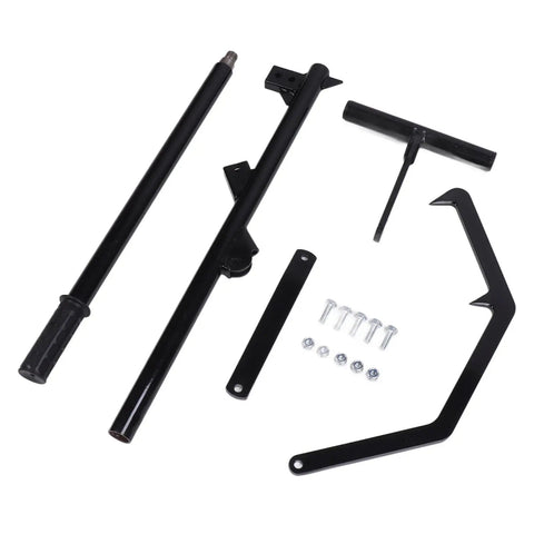Log Lifter And Roller For Lawn Mower Lift Jack 51 Inch Adjustable Tilt Hook With Rubber Wood Roller And Non Slip Handle parts layout