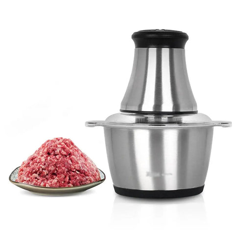 Heavy Duty Electric Meat Grinder And Chopper With 350W Copper Motor Stainless Steel Blade Sausage Stuffer Kitchen Food Processor with ground meat.