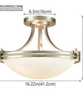 Modern Gold Semi Flush Mount Ceiling Light With Clear Glass Dome Shade Brass Finish Mid Century Style Fixture For Hallway Bedroom Or Kitchen 11.4 Inch, product dimensions shown