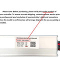 Label on Brushless Motor Controller 48V 25A for Electric Bikes and Scooters With KDS Protocol, Model X098 AXD001