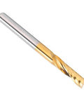 5 Pack CNC Spiral End Mill Router Bit Set High Speed Steel Alloy Coated Lightweight for smooth aluminum brass copper cuts