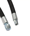 Heavy Duty Hydraulic Top Link Cat 2 For Tractor And Excavator With Two-Way Check Valve Locking and dual hoses close-up