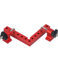 90 Degree Positioning Square Right Angle Fixture For Woodworking, Dope Aluminum Alloy Clamp Accessory, 140mm, red tool