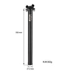 27.2mm Seatpost 350mm Length Adjustable Bike Seat Post For Mountain Bike Road Bike BMX MTB DH 7075 Aluminum Lightweight Rustproof