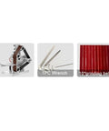 Parts for Ultimate Mini Electric Belt Sander And Multifunctional Desktop Grinder including grinding belts and wrench.