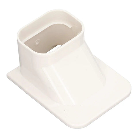 Slick Pvc Air Conditioner Line Cover Hide Ugly Refrigerant Pipes Mini Split Ac Tubing Sleeve, white PVC pipe cover.