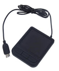 Industrial USB Wired Touchpad Mouse Panel Mount With Rectangular Housing And Mounting Ear For Tight Rack Drawers Control Built Tough For Rugged Tech Setups And Three Button Navigation, black USB cable