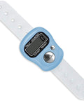 Pocket Electronic Finger Counter With LCD Display Lightweight Resettable Hand Tally Clicker Zero To Ninety Nine Thousand Single Hand Grip in blue with strap