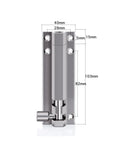 Snaps Shut Sliding Bolt Door Latch With Instant Auto Return Action Tight Grip Gate Window And Patio Barn Cupboard Slide Lock, metal design, 103mm length.