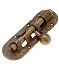 Heavy Duty Bronze Brass Door Slide Bolt With Vintage Barrel Catch Latch For Secure Cabinet Drawer Window Closure Tough Heavy Metal That Stays Put And Installs Without A Hitch At 105 X 33mm, showing close-up details.