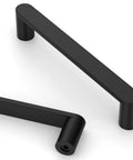 10 Pack 5 Inch Matte Black Cabinet Handles 128mm For Kitchen Cupboards And Drawers Cabinet Pulls Hardware
