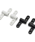 Black and white Beefy Heavy Duty Door Hinges 2 Pack With 360 Degree Rotation And Quiet Closing For Smooth Any Angle Positioning And Durable Mini Plastic Torque Shaft Stop Damper Hinge XK5352ZPW