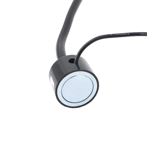 Close-up of magnetic base and gooseneck of Magnetic LED Work Light 15W 1200LM With Flexible Gooseneck And Base Ideal Tool Lamp For Lathe
