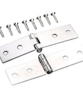 Smooth As Butter 2 Pack Cabinet Door Hinges For Vintage Suitcases And Rustic Furniture With Silent Closing Action And Included Mounting Screws For Effortless Home Repairs, zinc alloy hinges with screws.