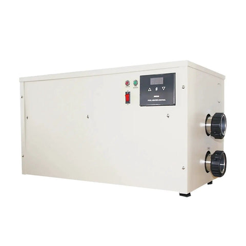 Premium 24Kw Electric Circulating Water Heater With Smart Digital Temp Controller, side view, compact design for easy installation.