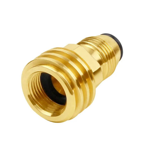 Solid Brass Propane Tank Adapter Converts POL LP Service Valve To QCC1 Type1 Hose Or Regulator No Fuss Heavy Duty Leak Free