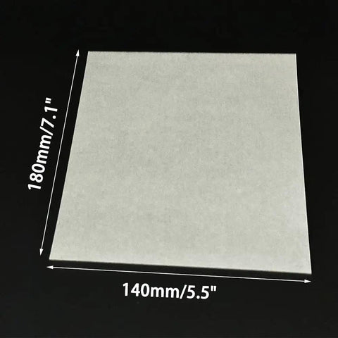 RC Airplane Paper Hinge Sheet For Aileron Rudder And Tail Wing Connections Perfect For DIY Model Aircraft Fixed Wing Builds 7.1 By 5.5 Inches One Sheet 180 By 140 MM Great For Hobbyists And Pros Alike In Quick Repairs And Custom Builds For RC Planes And displayed with dimensions 180mm by 140mm.