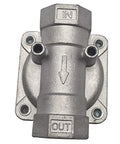Gas regulator with 3/8 in NPT inlet/outlet, metal body, 5 in water column for natural gas grills