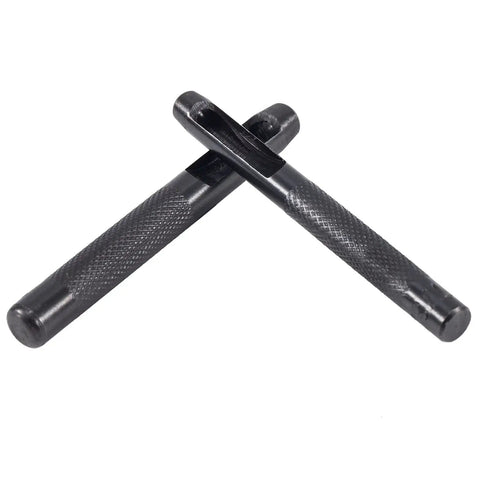 Carbon steel knurled grip tools from 12 Piece Hollow Punch Set 1/8 To 3/4 Inch Built Tough Carbon Steel Leather Hole Punch Kit.