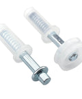2 Pack Bi Fold Door Hardware Top Pivot And Guide Wheel Replacement Kit For N7266 Style Bi Fold Doors, Easy Install, Spring Loaded