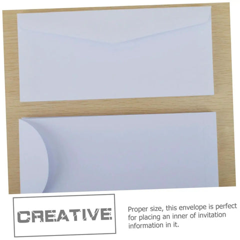 Blank White Invitation Envelopes 40 Pack With 20 Top Opening And 20 Side Opening Flaps Hand Made And High Quality Perfect For Party Invites.