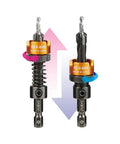 Depth Adjustable Countersink Drill Bit With Tool Free Depth Adjustment And Knurled Lock Collar Set Your Drilling Depth From 1.2mm To 21mm Without A Wrench Includes 3 By 8mm And One Eighth By Five Sixteenth Inch Sizes 1 Piece shown with knurled lock collar