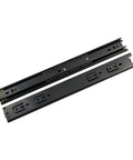 Heavy Duty Thickened Three Section Silent Slide Drawer Slides For Cabinet Wardrobe Track Guide Rail 2 Pcs Black 20 Inch 500mm