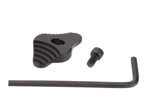 Drop In Aluminum Safety Upgrade With Ball And Steel Plate For Mossberg Shotguns 12 And 20 Gauge 500 590 835 940 88 Red Anodized CNC