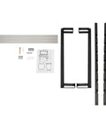 Six Rod Wall Mounted Wire Spool Rack With Adjustable Spacing Built Badass Tough For Garage Or Shop No Sweat Cable Management System parts and assembly tools.