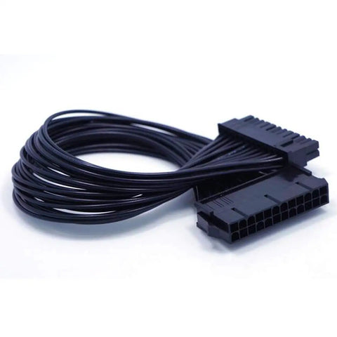 ATX 24 Pin Motherboard Power Extension Cable 12.6 Inch Length Internal PC PSU Male To Female Extension Lead