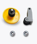 Hardened Steel Extruder Gear Assembly For X1 X1C P1S P1P 3D Printers showing gear assembly and bearings