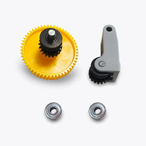 Hardened Steel Extruder Gear Assembly For X1 X1C P1S P1P 3D Printers showing gear assembly and bearings