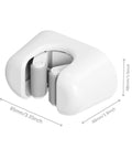 Close-up of Three Pack Wall Mount Mop And Broom Holder Organizer With Self Adhesive Clips for Bathroom Kitchen Garage Garden, ABS Plastic