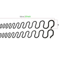 20 Inch Sofa Replacement Springs With 8 Heavy Duty S Clips And A Durable Back Bend Design For Quick Furniture Repair, carbon steel springs.
