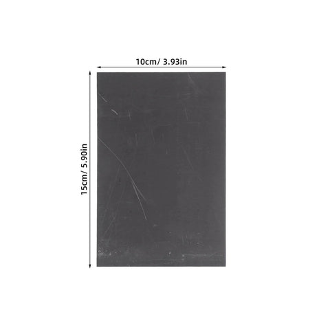 Three Piece Rectangle Graphite Block Disk Set High Purity Graphite Electrode Plate Sheet For Melting, Casting And Electrolysis 15x10 cm