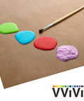 Nonstick Fiberglass Heat Transfer Sheets With Teflon Coating For Vinyl Crafting And Iron On Projects, heat resistant with paint blobs