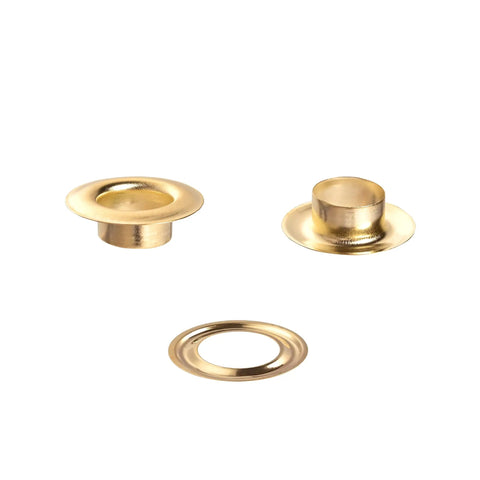 Bulk Gold Grommet Kit 1000 Pieces 6mm Grommets With Washers For Grommet Tool Banner Posters Metal Eyelets For Fabric Clothing