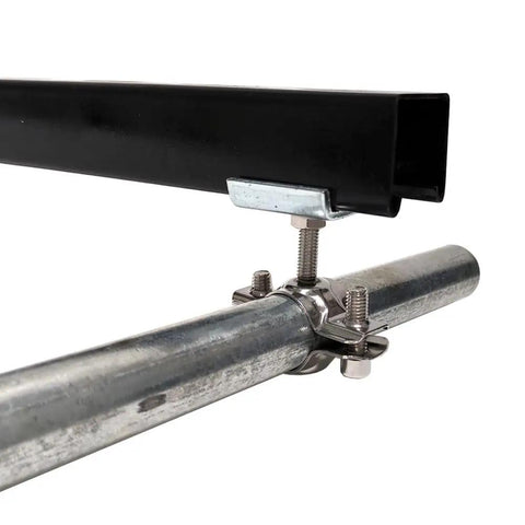 Eight Pack Contractor Grade Strut Clamps For Rigid Conduit And Emt Pipe Featuring 360 Degree Rotation Galvanized Steel Hold Downs Compatible With Metal Channels And Pex Lines For Zero Hassle Install