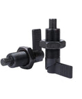 Top Grade Telescopic Spring Indexing Pin With L Handle Self Locking Knob Plunger, black, crafted from high-strength steel.