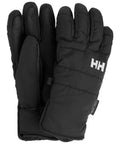 Women's Swift HT Glove For Extreme Weather, Waterproof And Breathable With Fully Sealed Seams, Helly Tech Professional, DWR, Size Large, Black
