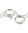 FABULETTA Double Wire Hose Clamp Kit 150 Pcs Stainless And Carbon Steel Spring Clips Assorted Sizes 5Mm To 14Mm Heavy Duty Plumbing Fixings For Pipes And Hoses That Will Hold Tight No Slipping And Durability, stainless steel spring hose clips