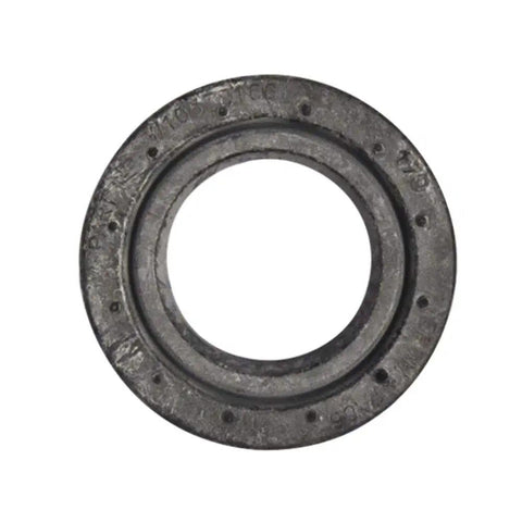 Genuine OEM WPW10538166 Circulation Pump Inlet Grommet For Dishwashers, black round part with holes, top view